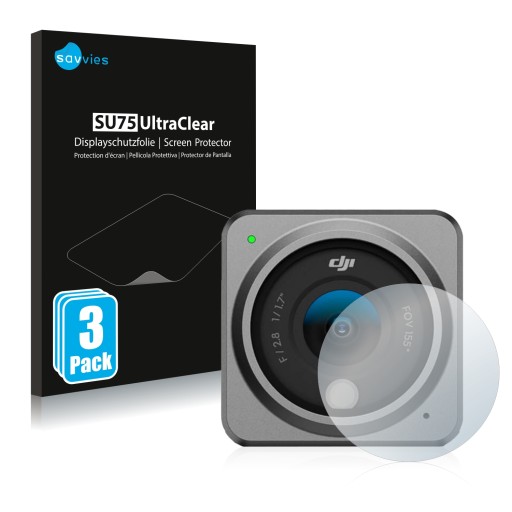 6x Savvies Screen Protector do obiektywu DJI Action 2 (obudowa)
