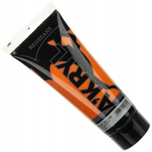 FARBA AKRYLOWA RENESANS 200ml 7 Żółta pomarańczowa