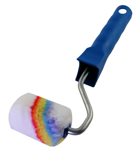 WAŁEK MALARSKI MULTIKOLOR 6CM FI6 Z UCHWYTEM