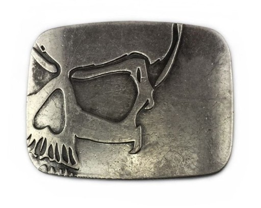 Klamra Czaszka skull kopla spinka zapinka srebro