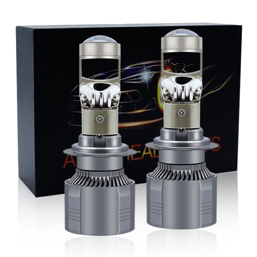 2x Soczewka LED H7 Bi-LED Projektor Żarówki Zestaw