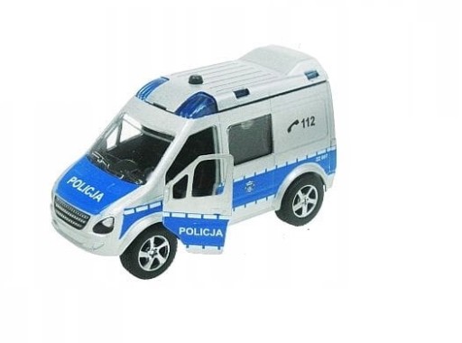 POLICJA VAN RADIOWÓZ METAL ŚWIATŁO DŹWIĘK 31s