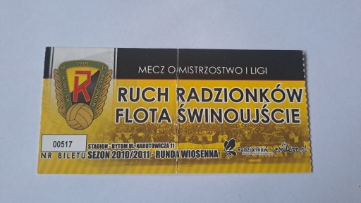 RUCH RADZIONKÓW - FLOTA ŚWINOUJŚCIE 11-05-2011