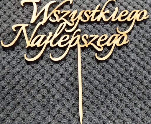 Wszystkiego Najlepszego topper pik napis