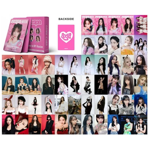 LOMO 55 sztuk/zestaw Kpop Aespa Lomo Card Stars Al