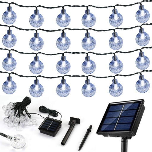 LAMPKI SOLARNE OGRODOWE GIRLANDA OZDOBA TARAS ZEWNĘTRZNE 32M 300LED