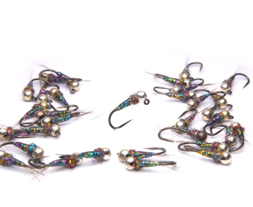 Silverbead Tricolor Nymph Przynęta muchowa na pstrągi i lipienie