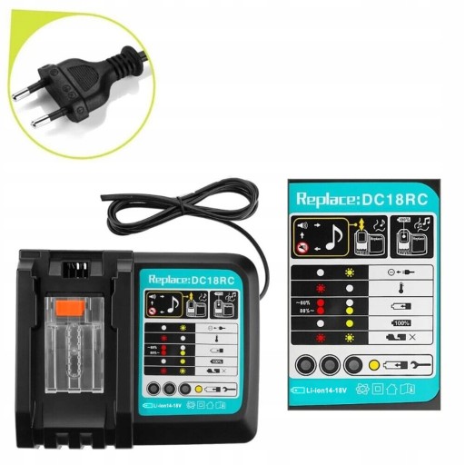 ŁADOWARKA MAKITA DC18RC 14,4V-18V 3A BEZ INTERFEJSU USB