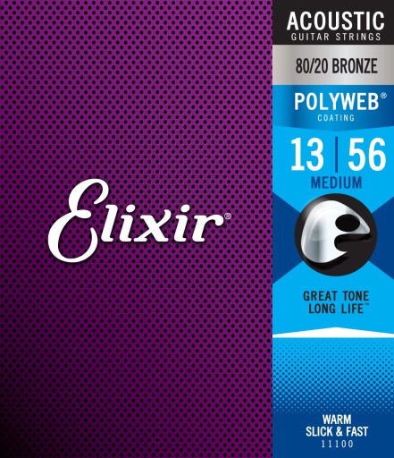 Struny Elixir PolyWeb 80/20 Bronze 13-56 11100