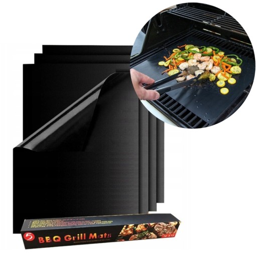 2X MATA TEFLONOWA NA GRILLA PIECZENIA TACKA GRILL