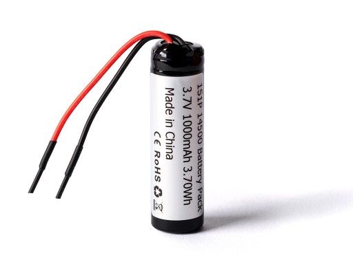 Akumulator1S1P 14500 1000mAh 3,6V - 3,7V (PCB)