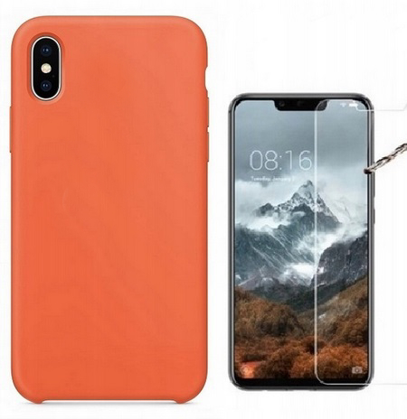 Etui Nakładka Plecki na tył telefonu Silikon iPhone X / XS + szkło GRATIS!