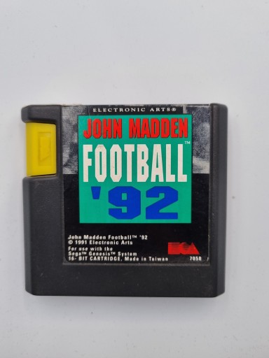 DEGA GENESIS JOHN MADDEN FOOTBALL 92