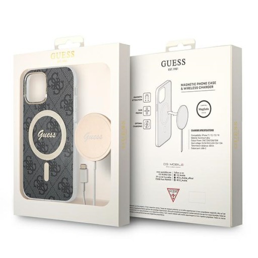 Etui z ładowarką MagSafe do iPhone 12/12 Pro GUESS