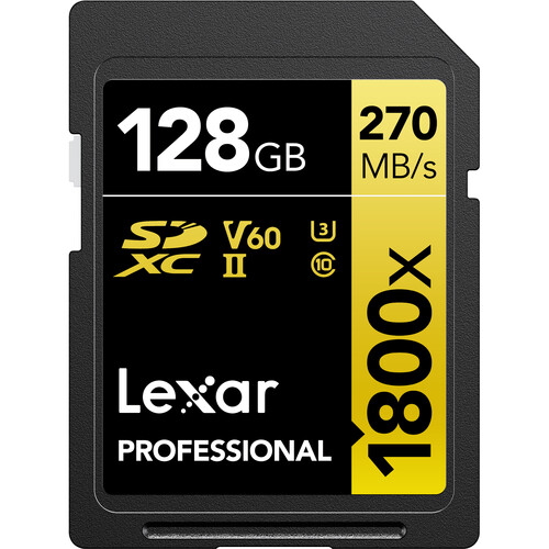Lexar Professional 1800x SDXC U3 (V60) UHS-II - karta pamięci 128GB