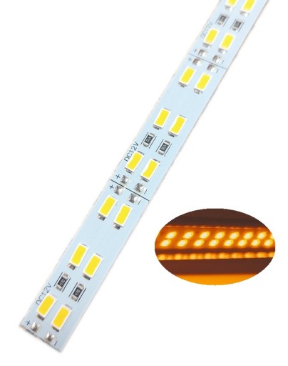 listwa led sztywna 5730 ip20 100 cm 144L żółta 100W