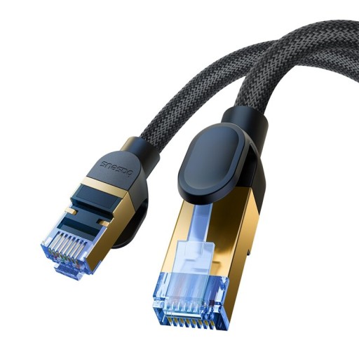 BASEUS SZYBKI KABEL SIECIOWY cat.7 10Gbps PRZEWÓD DO INTERNETU PLECIONY 5m