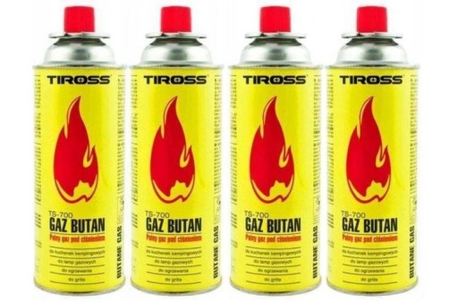 Kartusz gazu Tiross 400ml 227g do kuchenki palnika
