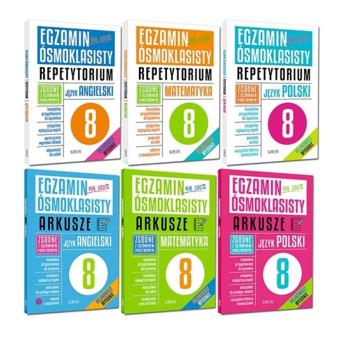 Egzamin ósmoklasisty komplet 6w1 GREG