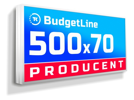 Kaseton reklamowy LED Budget Line STRONG 500x70cm