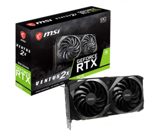 Karta graficzna MSI GeForce RTX 3070 Ventus 2X OC 8GB GDDR6 GW12M