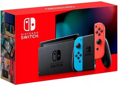 PEWNA KONSOLA NINTENDO SWITCH NEON V2 32GB | PEŁEN KOMPLET Z GWARANCJĄ