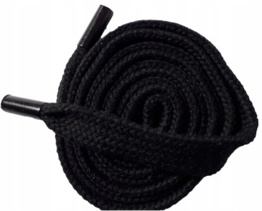 Sznurek z końcówką do kaptura bluz 130cm czarny