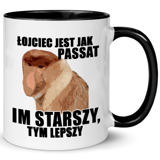 KUBEK Małpa Janusz PREZENT DLA TATY Dzień TATY