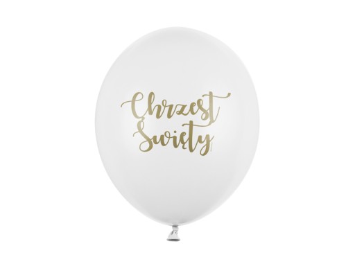 Balon z napisem Chrzest Święty