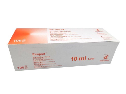 Strzykawka ECOJECT 2-częściowa 10 ml 100 szt.