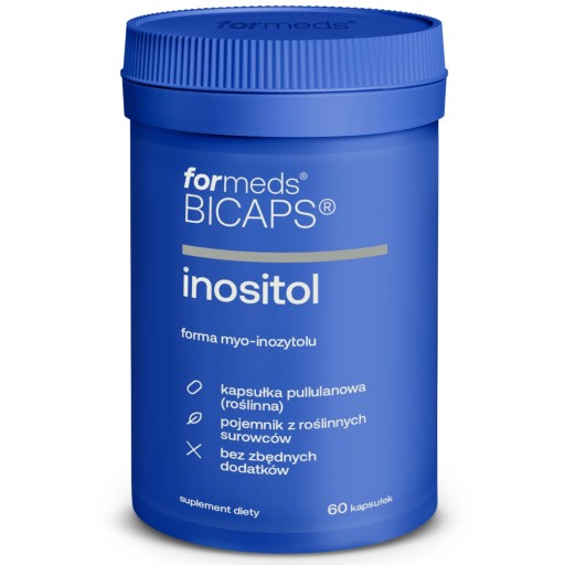 ForMeds INOZYTOL Myo-Inozytol 650 mg 60 kapsułek STRES nastrój MÓZG PCOS