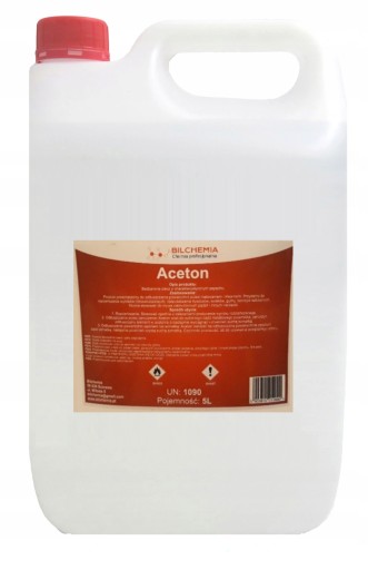 CZYSTY ACETON ODTŁUSZCZACZ ZMYWACZ 5L