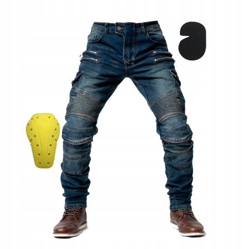 SPODNIE MOTOCYKLOWE MĘSKIE 4XL