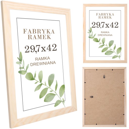 Ramka A3 sosnowa ramka na zdjęcia ramki 29,7x42