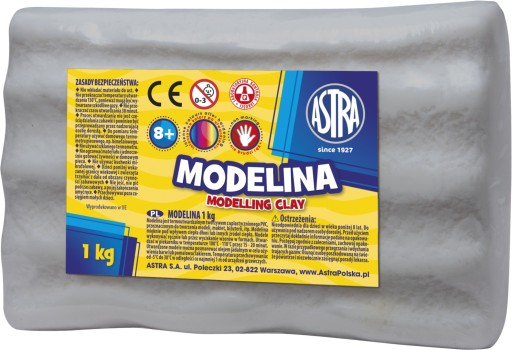 Modelina Astra 1 kg Popielaty