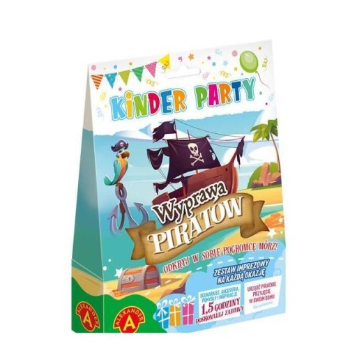 ZESTAW KINDER PARTY WYPRAWA PIRATÓW ALEX [GRA]
