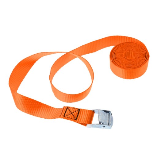 .25mm x 2.5m Cam Buckle Tie Down Luggage Orange