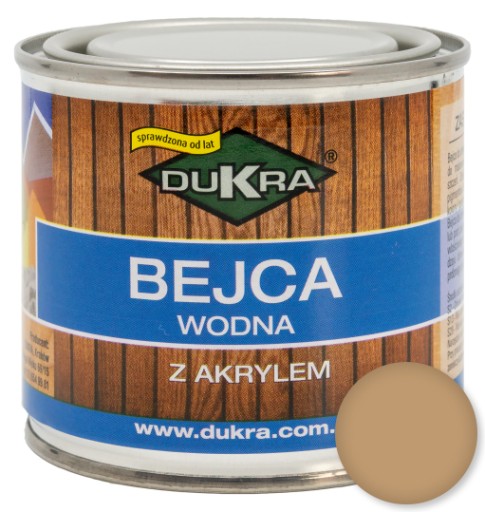 Bejca wodna do drewna Dukra 250ml DĄB JASNY