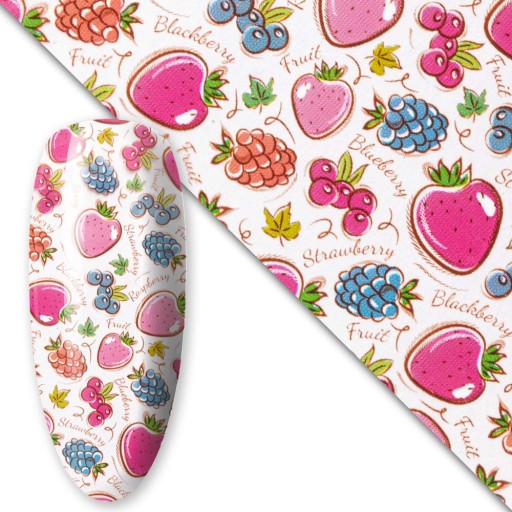 Folia Transferowa Do Paznokci Hybryd Żeli 100cm Just Summer Collection Nr9
