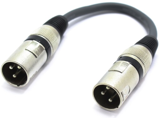 ADAPTER WTYK XLR MĘSKI NA WTYK XLR MĘSKI ŁĄCZNIK GENDER CHANGER VITALCO