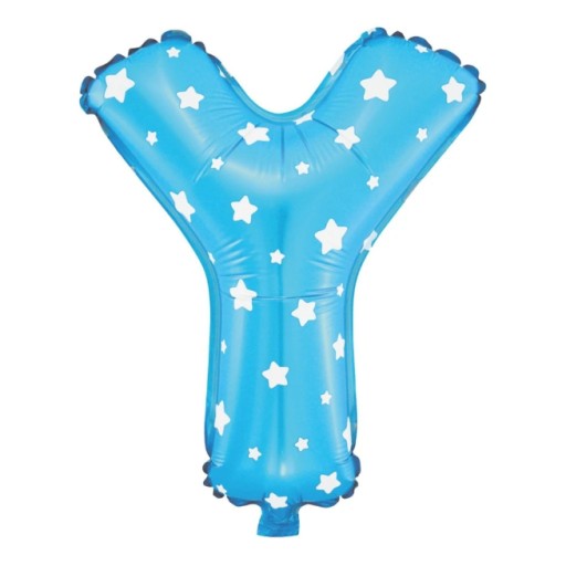Balon foliowy niebieski 40cm Litera Y