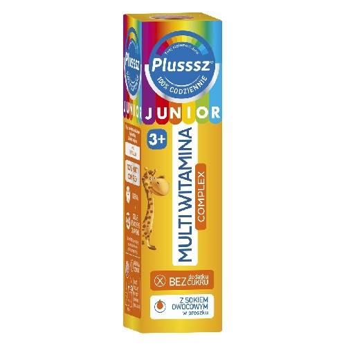 Plusssz Junior Multiwitamina Complex, 20 tabl.mus.