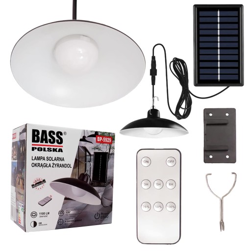 ZEWNĘTRZNA LAMPA SOLARNA Z PILOTEM LAMPA SOLARNA