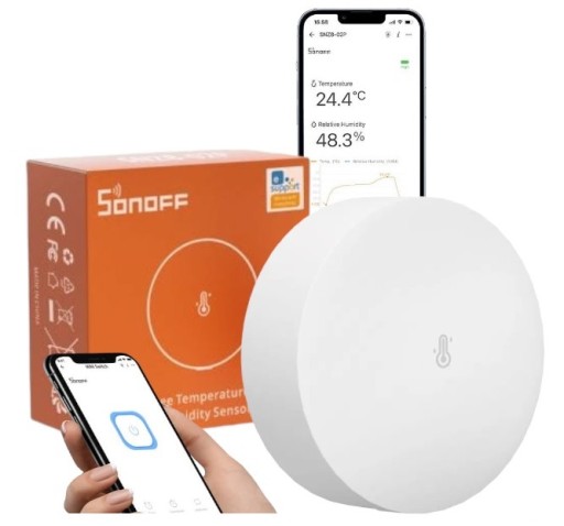Czujnik temperatury i wilgotności Zigbee Sonoff SNZB-02P eWeLink