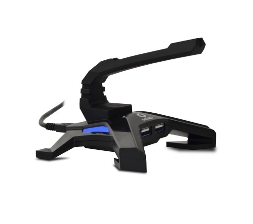 Hub USB 2.0 HIRO Atlas z uchwytem na kabel myszy