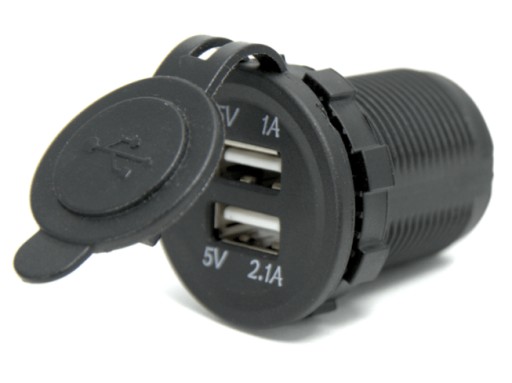 PODWÓJNE GNIAZDO USB OKRĄGŁE DO ŁODZI/JACHTU