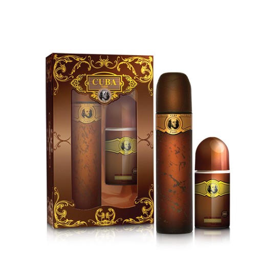 CUBA Gold zestaw woda toaletowa + dezodo. Roll On