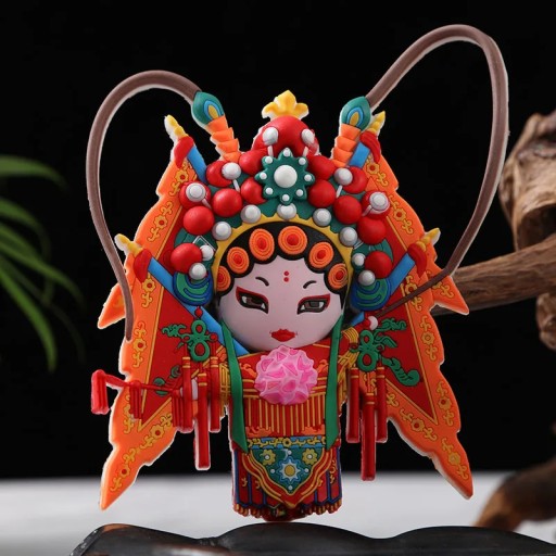 Peking Opera Masks Creative Three-Dimensional Characters Refrigerator Stick