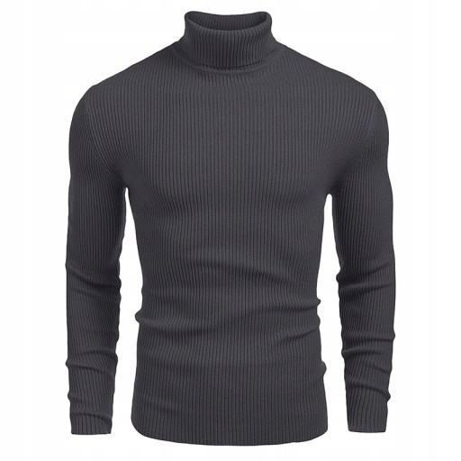 Men's Slim Fit Knitted Pullover Turtleneck Sweater