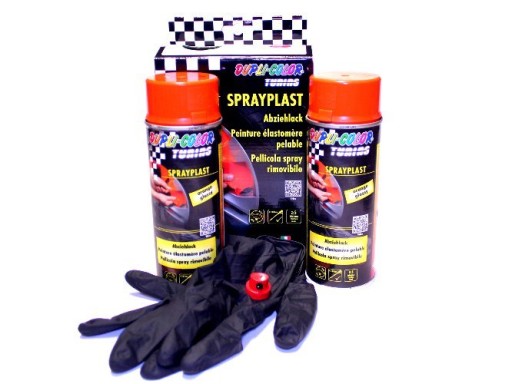 2x400ml ELASTYCZNA GUMA W SPRAYU POMARAŃCZ MOTIP